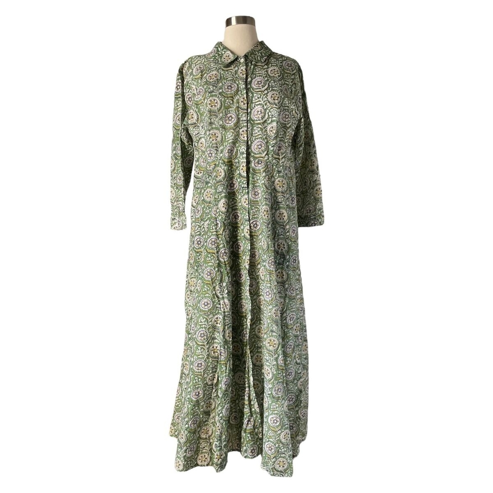 Green Floral Maxi Dress